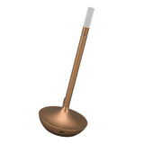 Cordless Table Lamp Innovative Candle Shape 3 Levels Brightness Dimmable Rechargeable LED Desk Lamp Gold - Front View