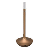 Cordless Table Lamp Innovative Candle Shape 3 Levels Brightness Dimmable Rechargeable LED Desk Lamp Gold - Top-Down View
