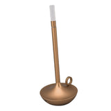 Cordless Table Lamp Innovative Candle Shape 3 Levels Brightness Dimmable Rechargeable LED Desk Lamp Gold - Rear View