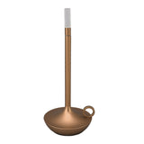 Cordless Table Lamp Innovative Candle Shape 3 Levels Brightness Dimmable Rechargeable LED Desk Lamp Gold - Low Angle