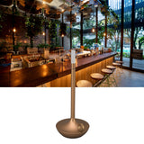 Cordless Table Lamp Innovative Candle Shape 3 Levels Brightness Dimmable Rechargeable LED Desk Lamp Gold - Extra Image
