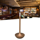 Cordless Table Lamp Innovative Candle Shape 3 Levels Brightness Dimmable Rechargeable LED Desk Lamp Gold
