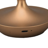 Cordless Table Lamp Innovative Candle Shape 3 Levels Brightness Dimmable Rechargeable LED Desk Lamp Gold - Extra Image