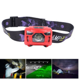 LED Headlamp Ultra Bright IPX7 Waterproof USB Rechargeable Headlamp with Sensor for Outdoor Fishing Running Camping - Extra Image