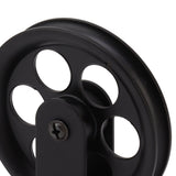2pcs Industrial Pulley Wheels for Plug in Barn Pendant Light Vintage Wall Ceiling Mount Lifting Towing Pulleys Black