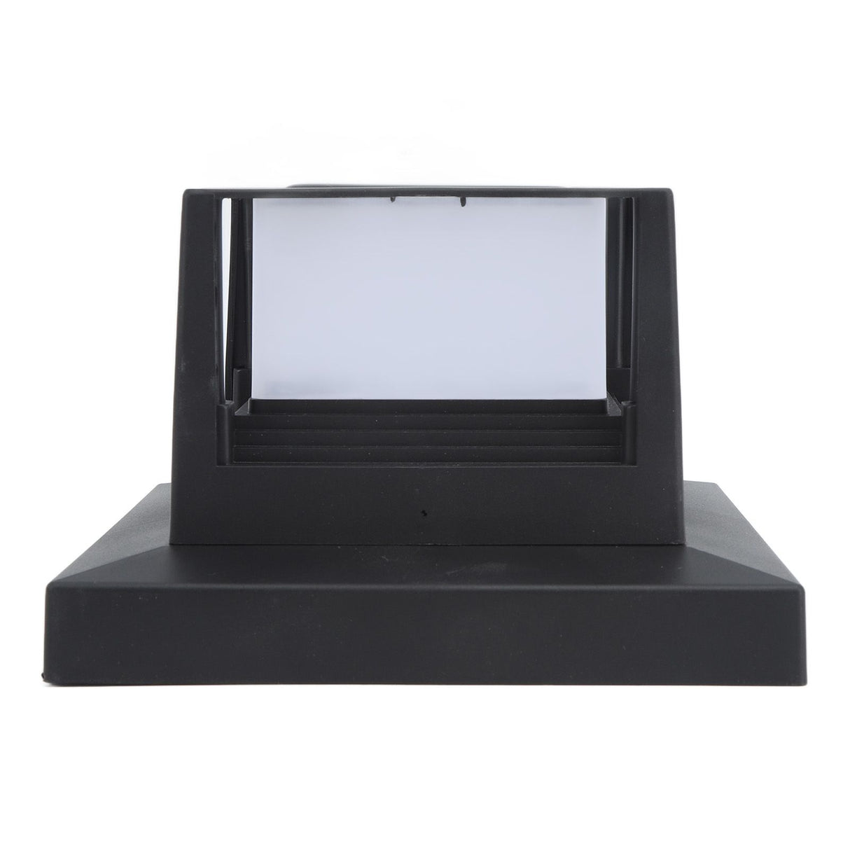 Square Outdoor Fence Post Cap Light Solar Post Light LED Landscape Lighting for Household Garden Courtyard Fence Dual Color Light Black