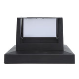 Square Outdoor Fence Post Cap Light Solar Post Light LED Landscape Lighting for Household Garden Courtyard Fence Dual Color Light Black