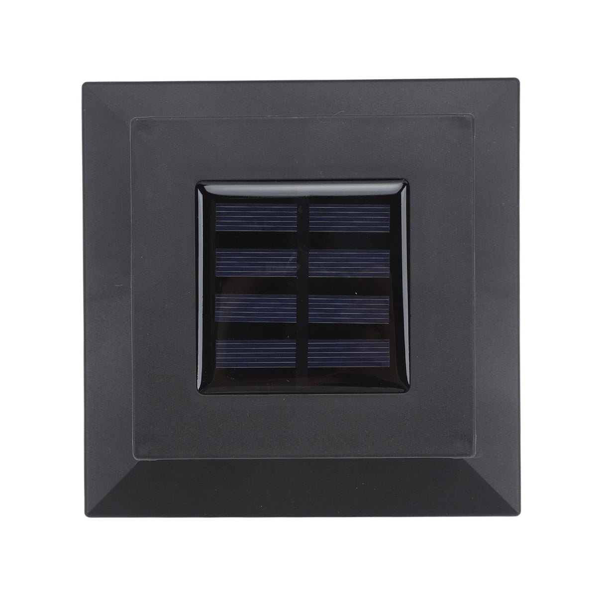 Square Outdoor Fence Post Cap Light Solar Post Light LED Landscape Lighting for Household Garden Courtyard Fence Dual Color Light Black