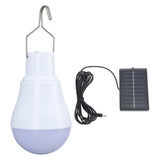 Solar Light Bulb Solar Panel LED Bulb ABS White Light 500mAh Battery Hook Design Solar Light for Emergency Camping Tent