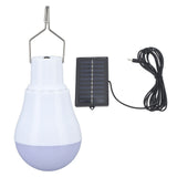 Solar Light Bulb Solar Panel LED Bulb ABS White Light 500mAh Battery Hook Design Solar Light for Emergency Camping Tent