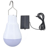Solar Light Bulb Solar Panel LED Bulb ABS White Light 500mAh Battery Hook Design Solar Light for Emergency Camping Tent - Side View