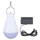 Solar Light Bulb Solar Panel LED Bulb ABS White Light 500mAh Battery Hook Design Solar Light for Emergency Camping Tent