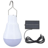 Solar Light Bulb Solar Panel LED Bulb ABS White Light 500mAh Battery Hook Design Solar Light for Emergency Camping Tent - Close-Up Angle