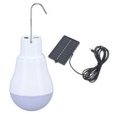 Solar Light Bulb Solar Panel LED Bulb ABS White Light 500mAh Battery Hook Design Solar Light for Emergency Camping Tent