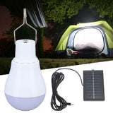 Solar Light Bulb Solar Panel LED Bulb ABS White Light 500mAh Battery Hook Design Solar Light for Emergency Camping Tent - Extra Image