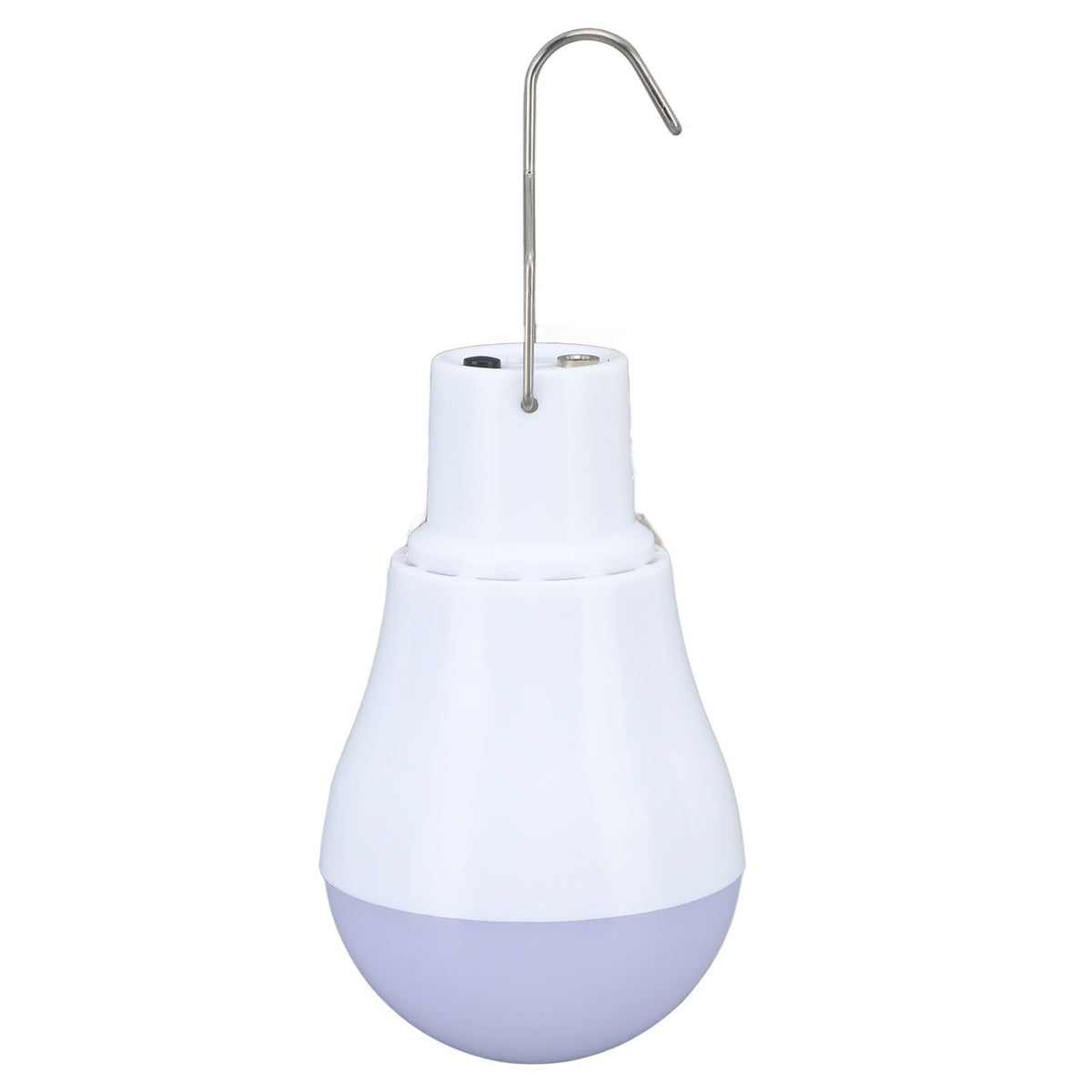 Solar Light Bulb Solar Panel LED Bulb ABS White Light 500mAh Battery Hook Design Solar Light for Emergency Camping Tent