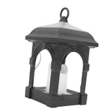Solar Outdoor Lantern Hanging Solar Powered Warm Light Lamp Table Candle Lantern for Garden Yard Patio Pathway Decoration Black - Extra Image