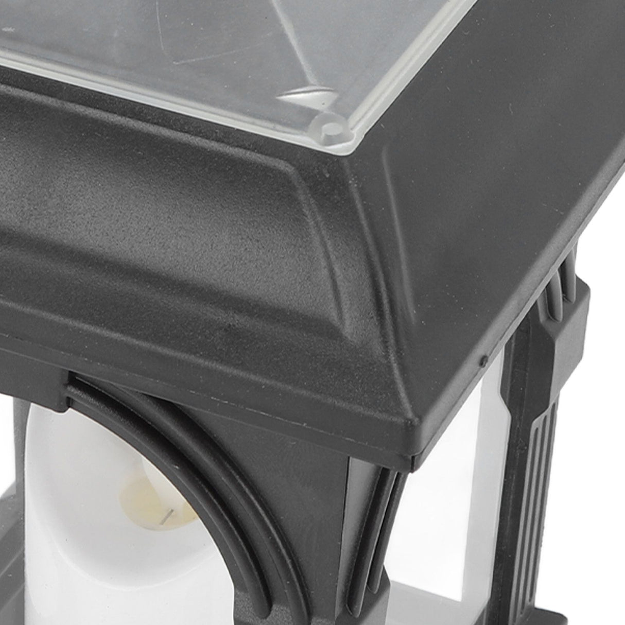 Solar Outdoor Lantern Hanging Solar Powered Warm Light Lamp Table Candle Lantern for Garden Yard Patio Pathway Decoration Black
