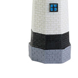 Solar Powered Lighthouse Environmentally Friendly Energy Saving Solar Lighthouse with Rotating Beacon for Garden Decor Black - Extra Image