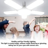 LED Garage Light Bulb 100W Garage Ceiling Lights 5 Adjustable Panels 8000lm E26 E27 6500K Daylight LED Shop Lights 85‑265V - Extra Image