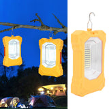LED Solar Light Rechargeable Portable Flood Light Hooked Tent Light Outdoor Emergency Light for Camping Hiking Fishing - Extra Image