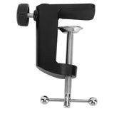 Desk C Clamp Aluminum Black 2.4inch 61mm Desk Table Mount Clamp for Desktop Table Lamp - Top-Down View