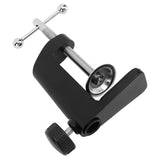 Desk C Clamp Aluminum Black 2.4inch 61mm Desk Table Mount Clamp for Desktop Table Lamp - Rear View