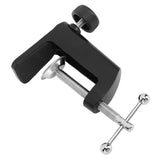 Desk C Clamp Aluminum Black 2.4inch 61mm Desk Table Mount Clamp for Desktop Table Lamp - Extra Image