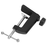 Desk C Clamp Aluminum Black 2.4inch 61mm Desk Table Mount Clamp for Desktop Table Lamp - Extra Image