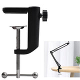 Desk C Clamp Aluminum Black 2.4inch 61mm Desk Table Mount Clamp for Desktop Table Lamp - Extra Image