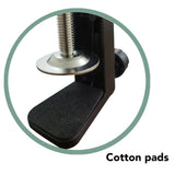 Desk C Clamp Aluminum Black 2.4inch 61mm Desk Table Mount Clamp for Desktop Table Lamp - Extra Image