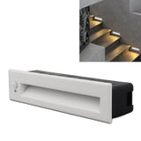 Recessed Sensing Step Light Frosted White LED Stair Light for Hallway Closet Bedroom 110‑240V