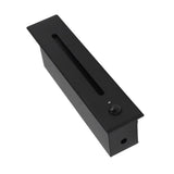 LED Stair Light 4000K Motion Sensor Step Light IP65 Waterproof Embedded Corner Wall Lamp for Indoor Outdoor Deck Hallway Patio 110 to 240V Black - 45-Degree Angle