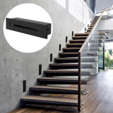LED Stair Light 4000K Motion Sensor Step Light IP65 Waterproof Embedded Corner Wall Lamp for Indoor Outdoor Deck Hallway Patio 110 to 240V Black