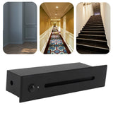 LED Stair Light 4000K Motion Sensor Step Light IP65 Waterproof Embedded Corner Wall Lamp for Indoor Outdoor Deck Hallway Patio 110 to 240V Black