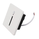 LED Step Light 3W Recessed Motion Seneor Dusk to Dawn Sensor 4000K Stair Light 110‑240V for Indoor Closet Hallway - Rear View