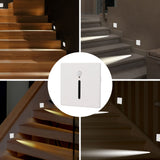 LED Step Light 3W Recessed Motion Seneor Dusk to Dawn Sensor 4000K Stair Light 110‑240V for Indoor Closet Hallway - Extra Image