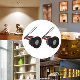 2PCS Recessed Mini LED Spotlight 15 Degrees 1 Watt 80LM Small LED Spotlight for Jewelry Showcase 12VDC - Extra Image