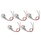 5PCS LED In Ground Well Light DC 12V 1W Mini Embedded Spotlight LED Deck Lamp for Jewel Cabinet Ceiling Stair Landscape