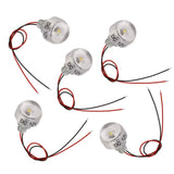 5PCS LED In Ground Well Light DC 12V 1W Mini Embedded Spotlight LED Deck Lamp for Jewel Cabinet Ceiling Stair Landscape