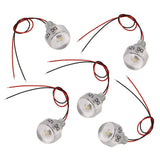 5PCS LED In Ground Well Light DC 12V 1W Mini Embedded Spotlight LED Deck Lamp for Jewel Cabinet Ceiling Stair Landscape