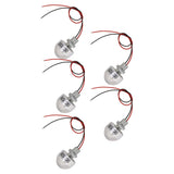 5PCS LED In Ground Well Light DC 12V 1W Mini Embedded Spotlight LED Deck Lamp for Jewel Cabinet Ceiling Stair Landscape