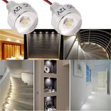 5PCS LED In Ground Well Light DC 12V 1W Mini Embedded Spotlight LED Deck Lamp for Jewel Cabinet Ceiling Stair Landscape