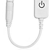 12‑24V 4A Mini LED Dimmer Touch Switch Single Color Light Emitting Diode Strip Light Brightness Controller On Off Switch White - Close-Up Angle
