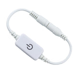 12‑24V 4A Mini LED Dimmer Touch Switch Single Color Light Emitting Diode Strip Light Brightness Controller On Off Switch White - Extra Image