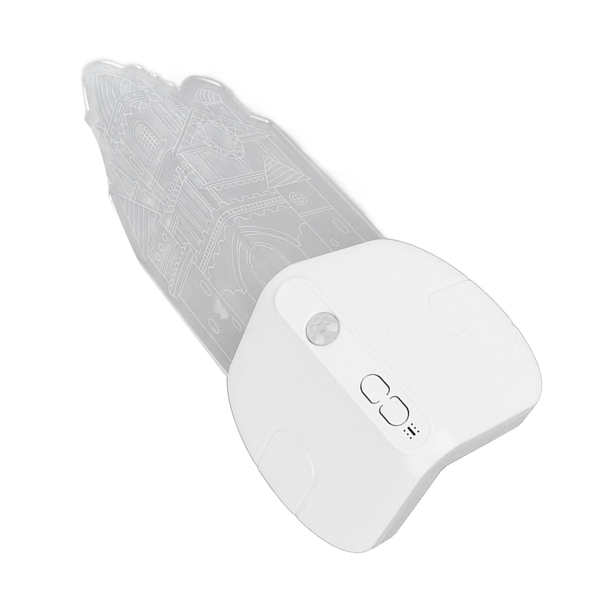 Motion Sensor Castle Night Light USB Charging Castle Wall Corner Nightlight for Hallway Staircase Bedroom