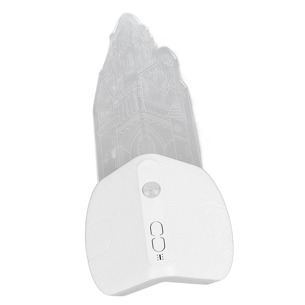 Motion Sensor Castle Night Light USB Charging Castle Wall Corner Nightlight for Hallway Staircase Bedroom