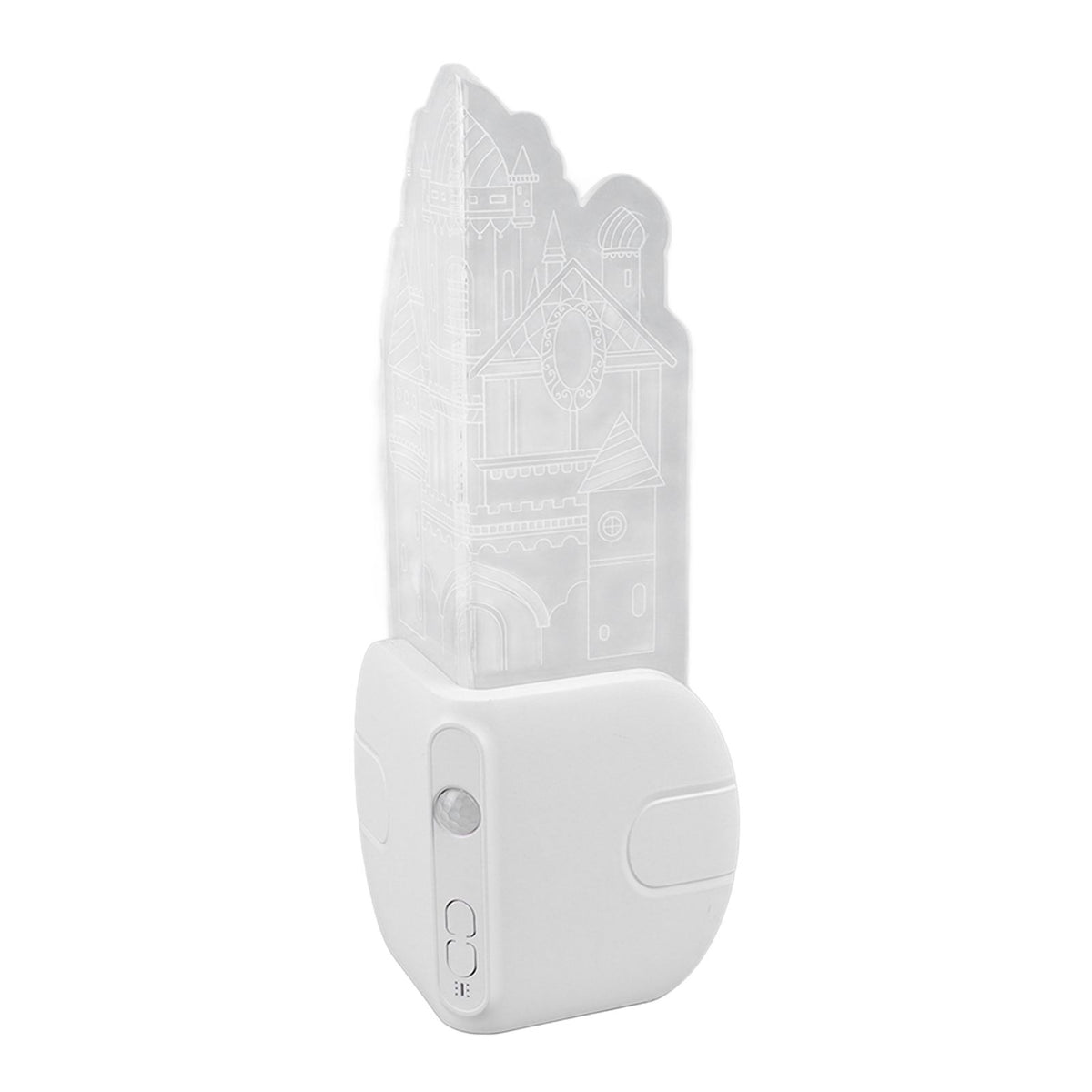 Motion Sensor Castle Night Light USB Charging Castle Wall Corner Nightlight for Hallway Staircase Bedroom