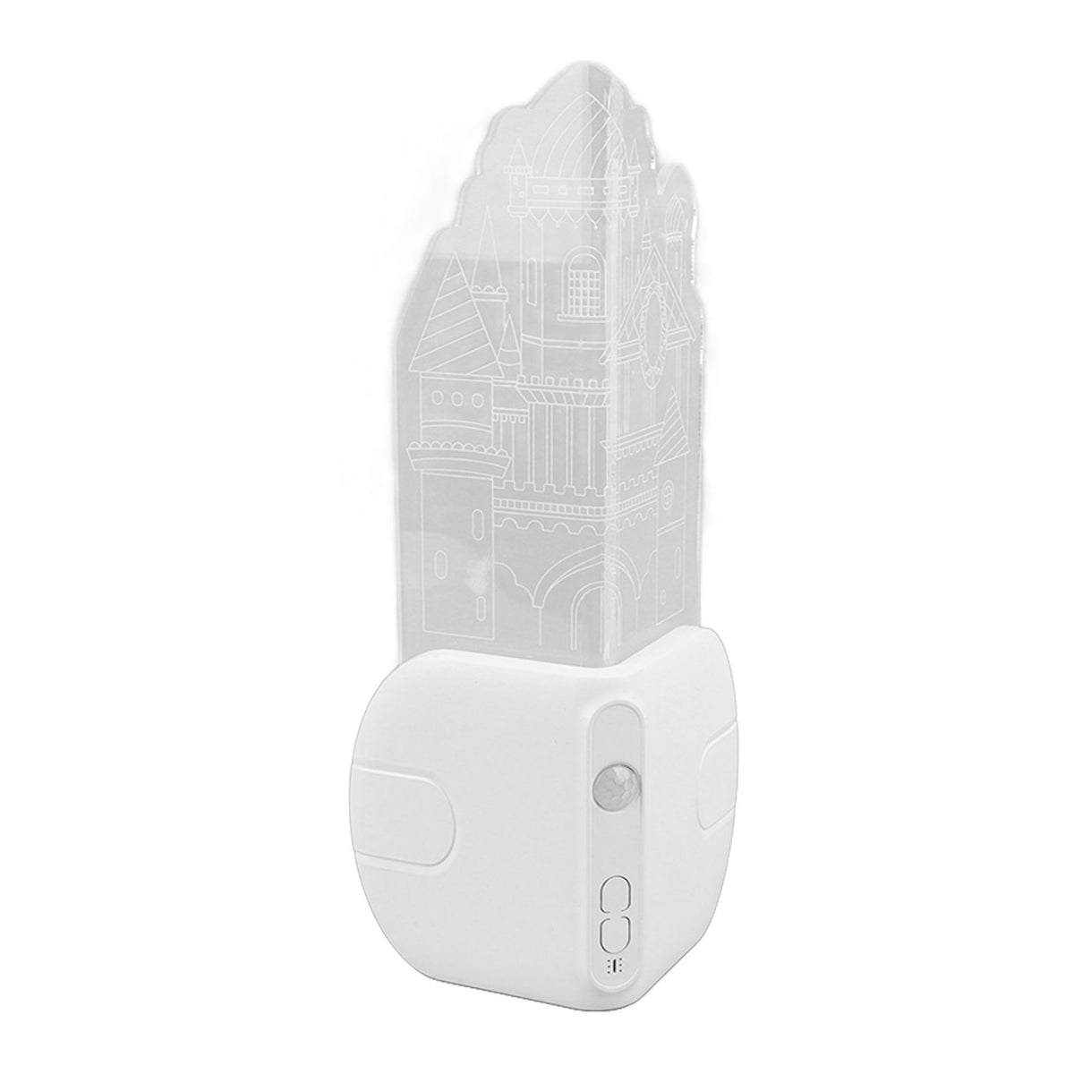 Motion Sensor Castle Night Light USB Charging Castle Wall Corner Nightlight for Hallway Staircase Bedroom