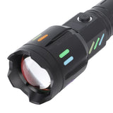 LED Flashlights High Powered Zoomable Handheld Torch Outdoor White Laser Long Range Flashlight with Battery Level Display - Extra Image